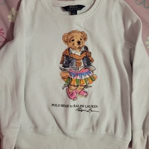 Polo bear by Ralph Lauren girls sweatshirt size 5